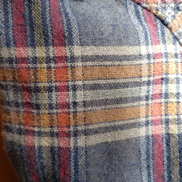 Brixton Bowery plaid flannel shirt, size small - Picture 5 of 6